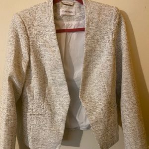 Calvin Klein petite open front blazer